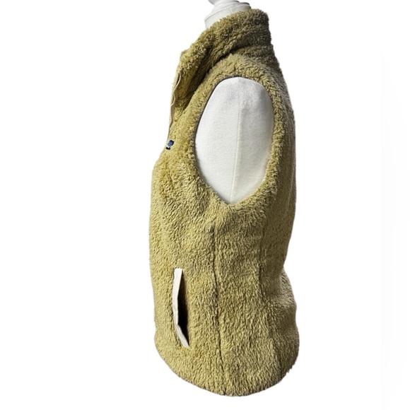 Patagonia womens medium Los Gatos Fleece Shroom Taupe Vest tan pockets gorpcore - Picture 3 of 12